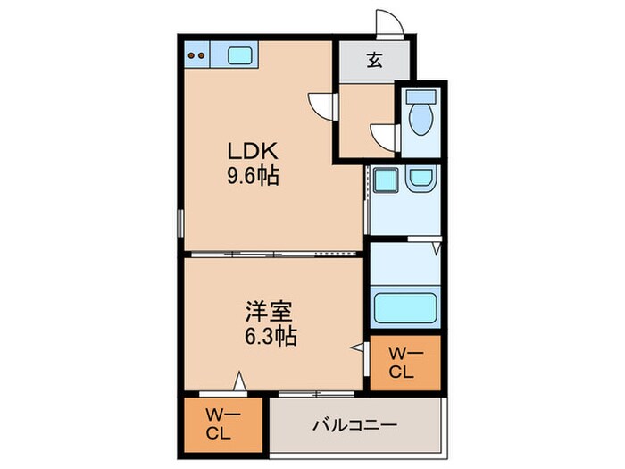 間取り図 フジパレス鶴原
