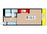 土井マンション 1Kの間取り