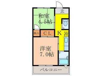 間取図 由上ビル