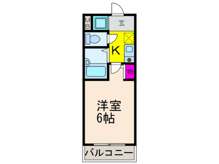 間取図 パライッソはやし