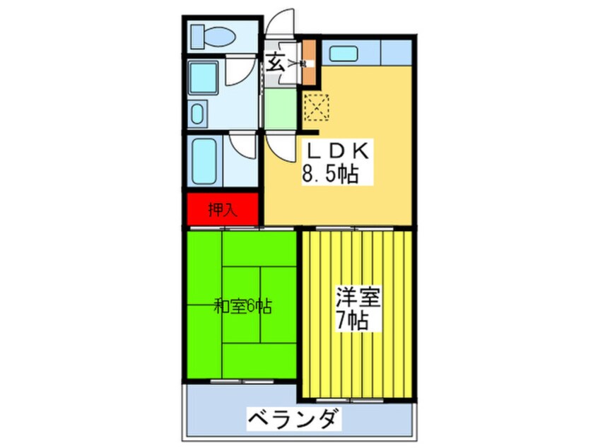 間取図 クレア・コート