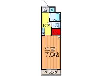 間取図 アルコープ岡本