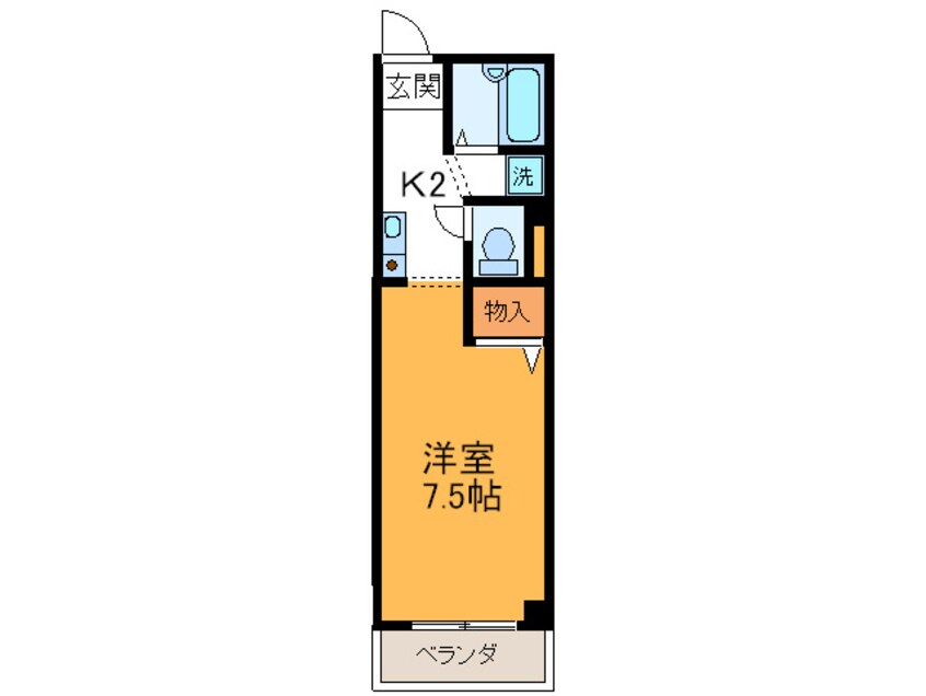 間取図 アルコープ岡本