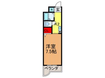 間取図 アルコープ岡本