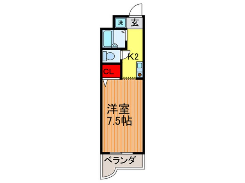 間取図 アルコープ岡本