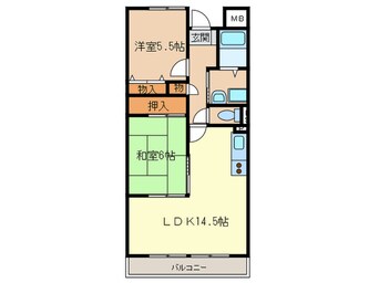 間取図 Ｇｒｅｅｎ Ｇｒｅｓｓ久米田
