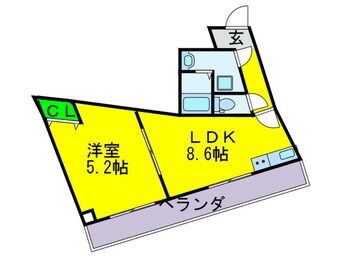 間取図 グランエクラ玉出東