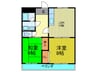 惣友ハイツ 2LDKの間取り