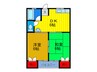 なぎさマンション 2DKの間取り