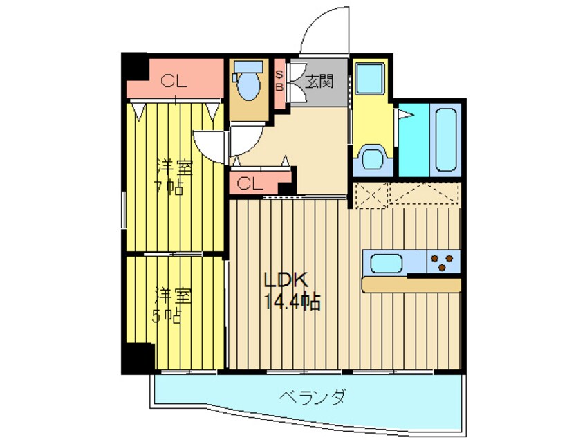 間取図 ハイ・フェンス守口