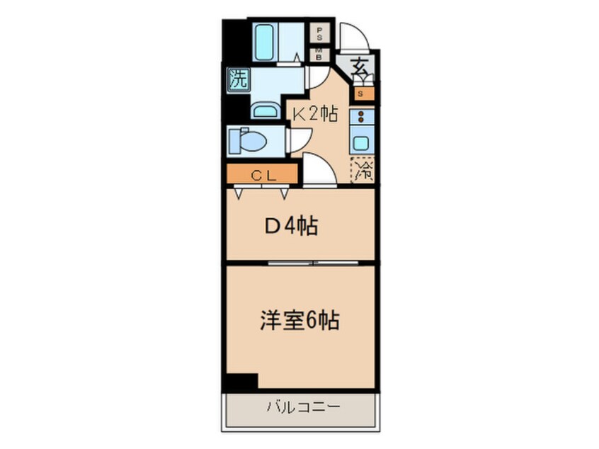 間取図 EP京都ｽﾃｰｼｮﾝﾚｼﾞﾃﾞﾝｼｬﾙ(204)