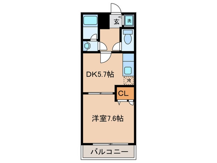 間取り図 フジパレス貝塚半田Ⅱ番館