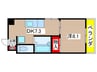 ウェスト 1DKの間取り