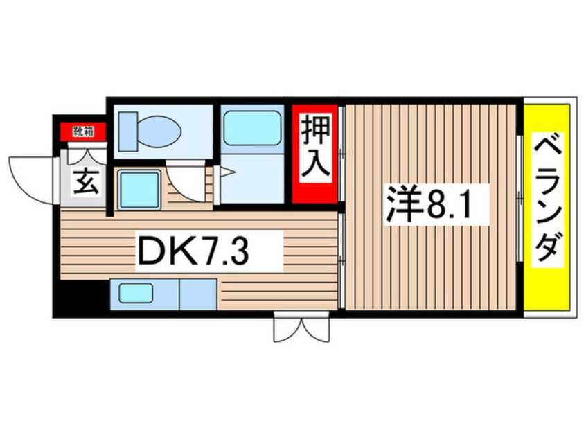 間取図 ウェスト