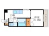 ウェスト 1DKの間取り