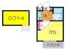 東祥レジデンス花園 1Kの間取り