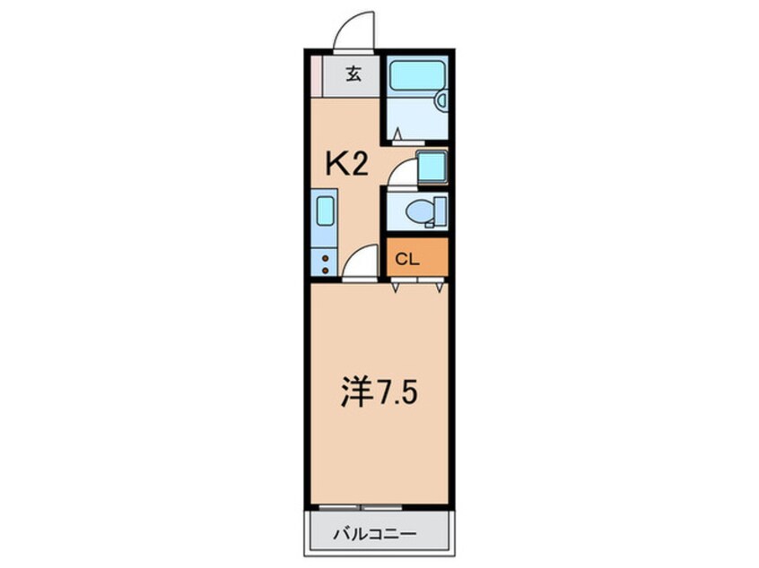 間取図 フロ－ラル須磨