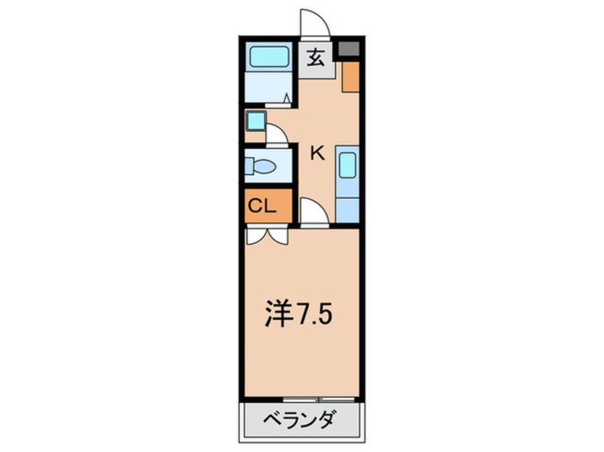 間取図 フロ－ラル須磨