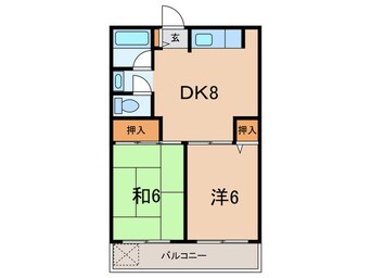間取図 レオ　武庫之荘