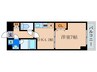 エンゼルプラザｅａｓｔⅡ 1DKの間取り