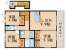 カーサBB　Ⅱ 3LDKの間取り