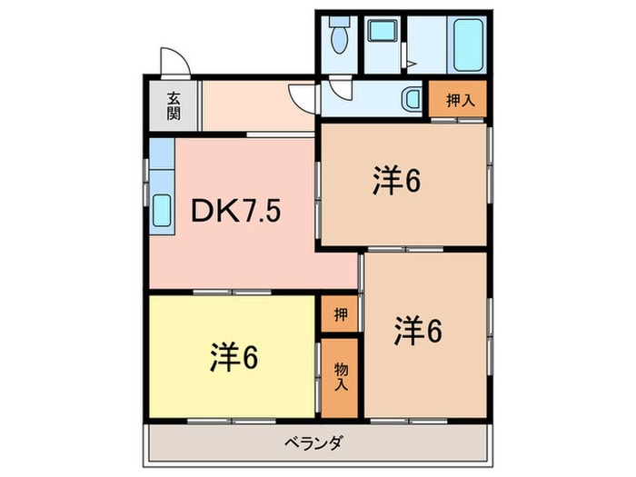 間取り図 オリ－ブ本庄