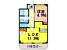 エトワ－ル 1LDKの間取り