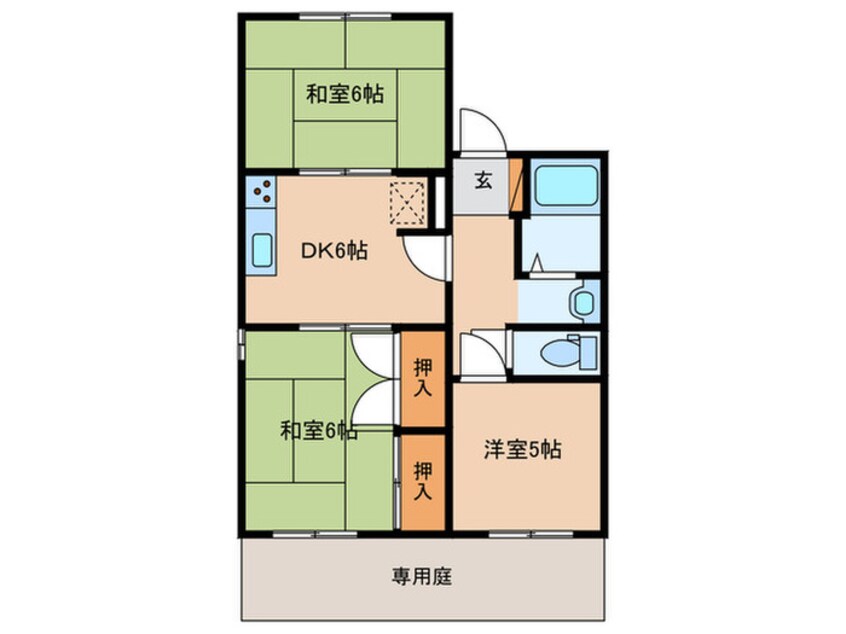 間取図 とらおかマンション