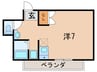 もみじビル 1Rの間取り