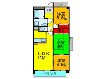 間取図 セントラル新石切