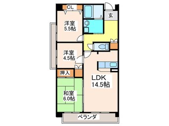 間取図 セントラル新石切
