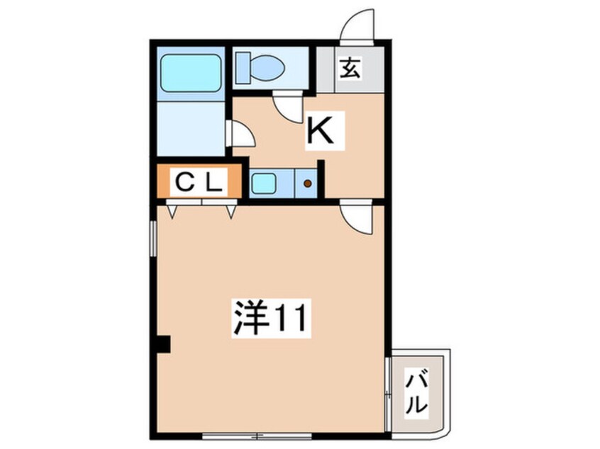 間取図 アブニィ－ル有晃