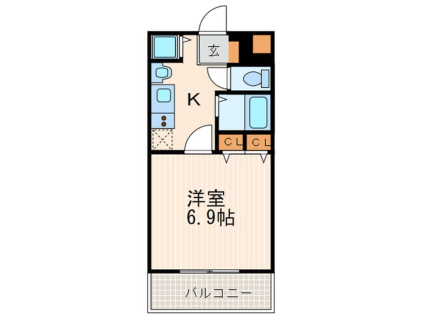 間取図 スワンズ京都五条大宮(703)