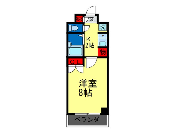 間取り図 メルディアキューブ桃山