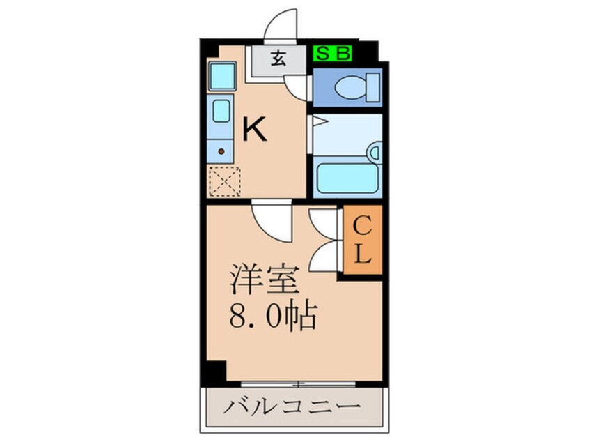 間取図 メルディアキューブ桃山