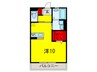 ロイヤルコート湊 1Rの間取り