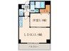ドリームコート武庫川 1LDKの間取り