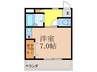 アンフィニィ・橋の内Ⅰ 1Rの間取り