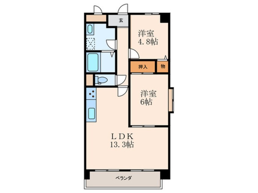 間取図 紀の国屋マンションⅡ