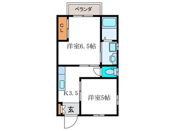 間取図 コーポハヤシ