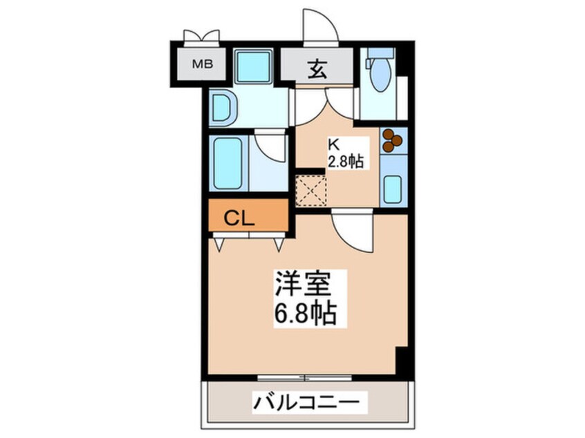 間取図 ロ－ズステ－ジ泉大津駅前