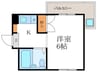 SUNSHINE修学院 1Kの間取り