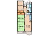 グリーン北塩屋(404) 3LDKの間取り