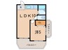 ドヌ－ル西岡本 1LDKの間取り