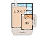 ドヌ－ル西岡本 1LDKの間取り