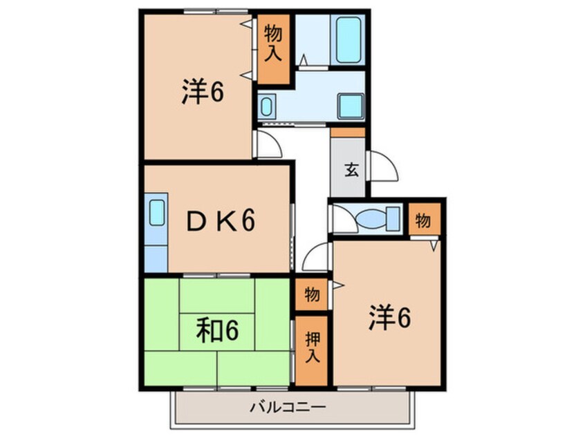 間取図 メゾン桃山台