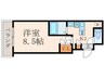 ラプルミエール烏丸五条 1Kの間取り