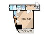 ライオネス富松 1Rの間取り