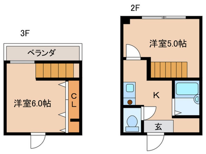 間取図 レスポワール西