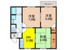 津之江ハウス 3DKの間取り
